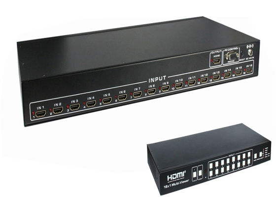 16 Port-multi Zuschauer 4K HDMI mit nahtloser Schaltungs-und PC Steuer-Software