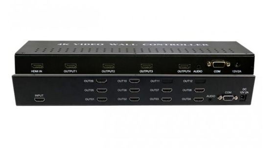 4k*2k 60Hz 3x3 HDMI Videowandprozessor mit VGA HDMI Signalquellen