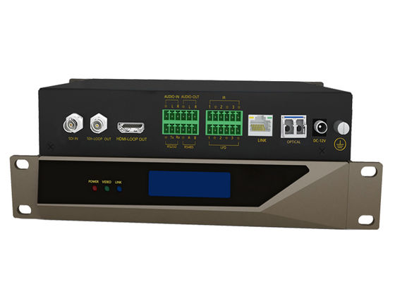 Optischer KVM-Switch 4x2 KVM-Glasfaser-Matrix-Switch Glasfaser-KVM-Switch