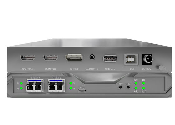 Fiber KVM Matrix Node mit integrierten SFP-E/A-Karten und 4K 4:44 Unterstützung der Videowandsteuerung