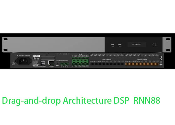 Professioneller Audio Prozessor Digitaler Signalprozessor Audio Rack Mount DSP Prozessor 8x8 Flexible Routing