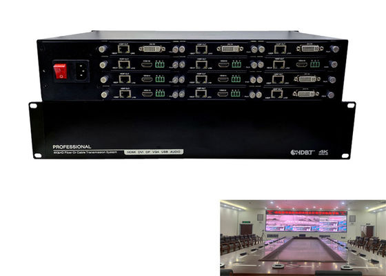 CAT5e/6/7 12 Ergänzungs-Teiler-POC Doppel-IR RS232 3D der Hafen-HDMI HDBaseT