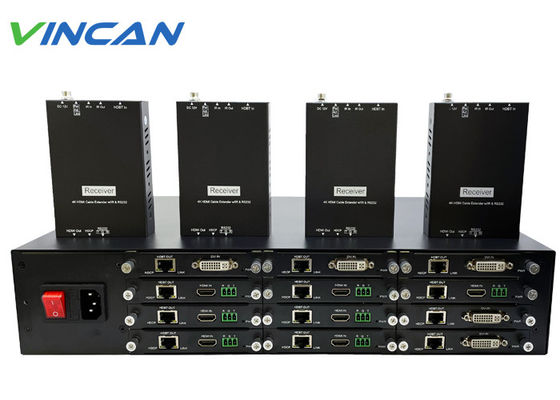 Ergänzung/Teiler + Empfänger UHD 1080p 1x12 HDMI HDBaseT 195ft