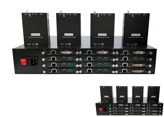 ERGÄNZUNGS-Übermittlerbuchse HDMI 4K HDBaseT Videomit 12 Häfen