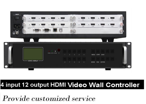 2x2 1x2 3x3 multi Format weibliche Systeme des LCD-Videowand-Prüfer-BNC