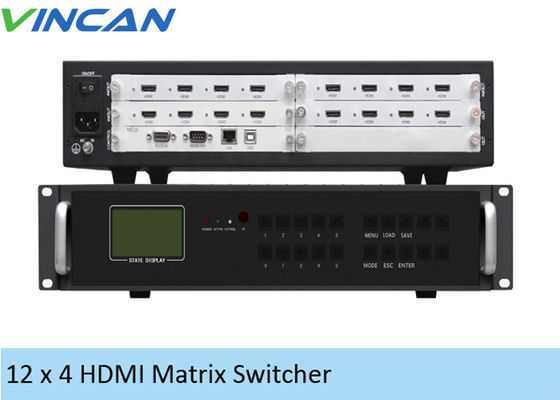 Multi Videowand-Prüfer LCD 12 des Format-2x2 HDMI in 4 aus RJ45