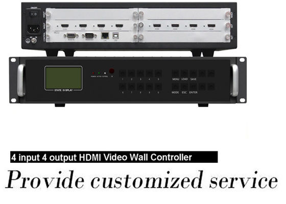 HDMI 4 in 4 aus Videoweiblichen Häfen des Prüfers 2x2 RJ45 der wand-4K für 9 Schirme