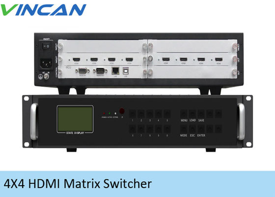 HDMI 4 in 4 aus Videoweiblichen Häfen des Prüfers 2x2 RJ45 der wand-4K für 9 Schirme