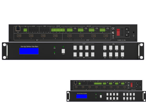 Nahtlose Audio-UHD HDMI 2,0 Matrix-Rangierlok 4K 60Hz 18Gbps 4x4 IR