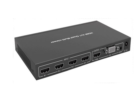 4 eingegebenes Viererkabel Multiviewer Hdmi 4K mit Ertrag 1XHDMI und Ertrag 1XVGA