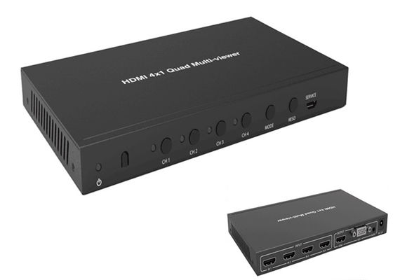 Volles Viererkabel Hdmi Multiviewer 1080P 3D 4k 60hz 4x1 mit nahtloser Rangierlok-Funktion