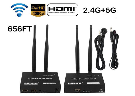 Fernsehen 660ft/200m HDMI drahtloser Übermittler und Empfänger 1080P mit IR-Direktübertragung