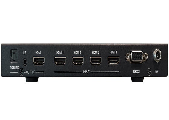 4x Eingabe und 1x Ausgabe nahtloser UHD-Video-Switcher mit Multiview-Steuerung