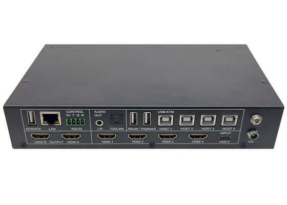 5x Eingänge und 2x Ausgänge nahtloser UHD-Video-Switcher mit Multiview und KVM-Steuerung