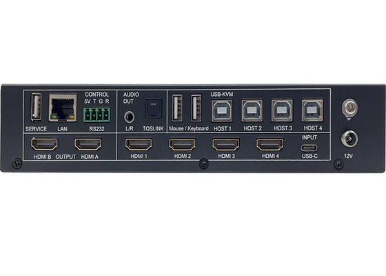 5x Eingänge und 2x Ausgänge nahtloser UHD-Video-Switcher mit Multiview und KVM-Steuerung