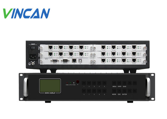 3.5mm Analog-Audio-Ausgabe-Port Modular Video-Wall-Controller Unterstützung Dual-Stromversorgung