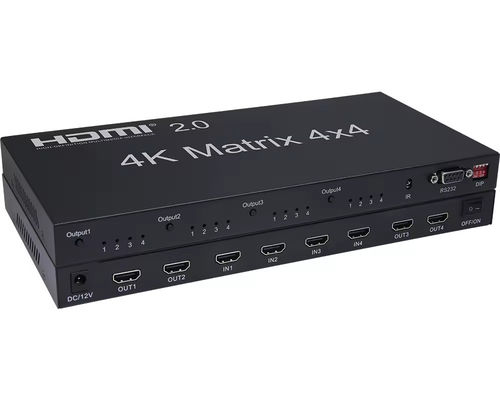 HDMI 4x2-Matrix-Switcher mit Audio-Extraktion