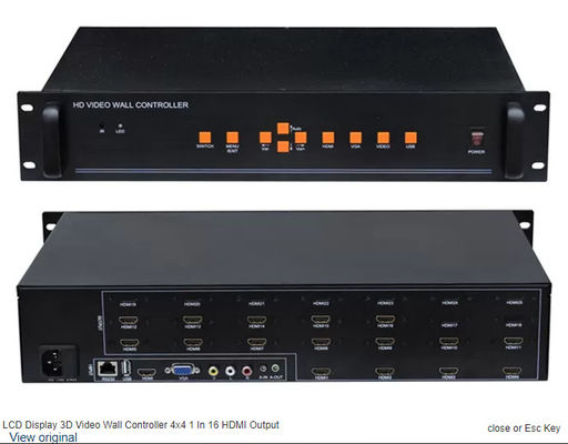 Erweiterter 2x4 2x2 3x4 Display Video Wandcontroller mit 1920x1080 Auflösung