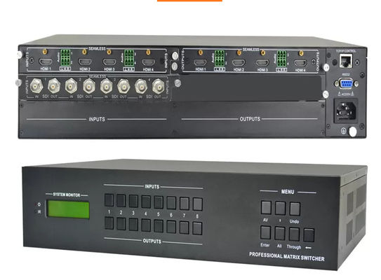 Video-Matrix-Switcher für 4/4-Eingänge und -Ausgänge bis 4Kx2k 60Hz