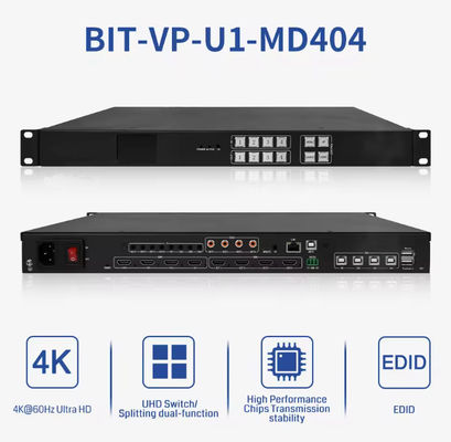 Video-Matrix-Switcher für 4/4-Eingänge und -Ausgänge bis 4Kx2k 60Hz