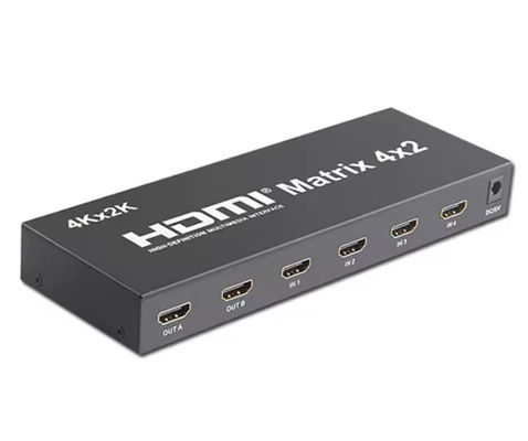 6x4 4k HDMI-Matrix-Switcher-Extender 4x2 HDMI-Matrix-Switch-Box