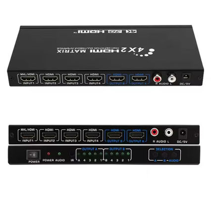 Hochauflösender HDMI-Matrix-Switcher HDCP2.2 Unterstützung und 4Kx2k 60Hz