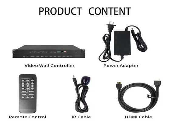 RS232 LAN IR Fernbedienung LCD Video Wandsteuerung mit HDMI DVI Ausgang und 2x2 2x3 3x2 4x1 4x2 3x3 Wandmodi