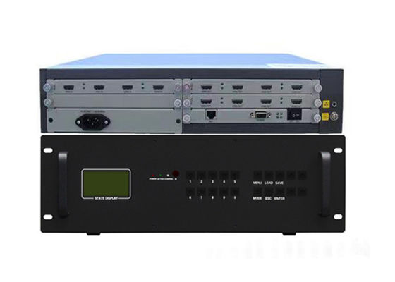 Unterstützung für eine doppelte Stromversorgung für bis zu 64 Displays Modular Video-Wall-Controller