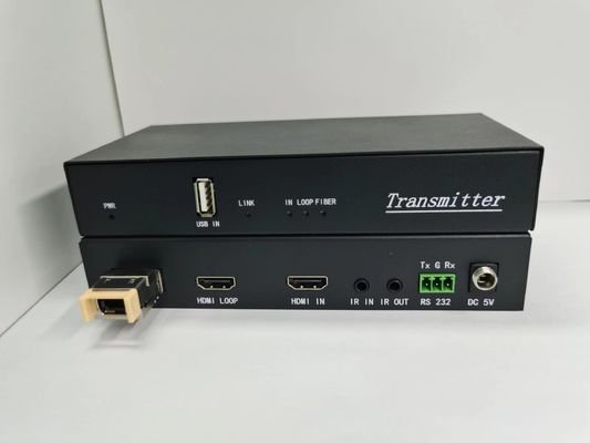 4K 60Hz MPO HDMI-Optikkabel mit IR-Eingang/Ausgang 18Gbps Datenrate schwarz