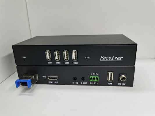 4K 60Hz MPO HDMI-Optikkabel mit IR-Eingang/Ausgang 18Gbps Datenrate schwarz