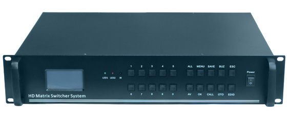 Ethernet-Steuerung Max Auflösung 1080p Video Matrix Switcher 17,3 X 11,8 X 3,5 Zoll