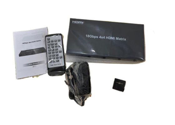 4X4 HDMI-Matrix-Switcher mit mehreren Steuerungsoptionen und 4K-Ausgängen