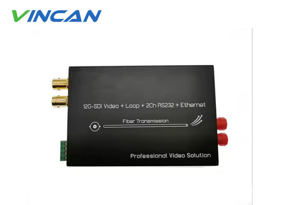 Professioneller 12G SDI Extender mit Echtzeit 4K, Audio und Daten über Faser