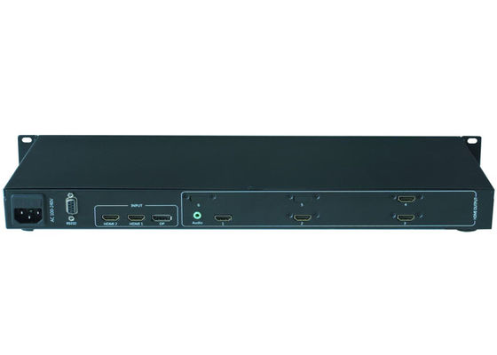 1 Eingang 4 Ausgang Unregelmäßiger Videowandcontroller mit HDMI1 HDMI2 und DP-Schnittstellen