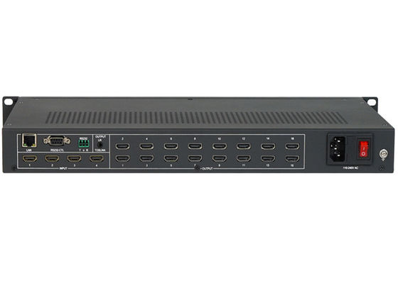 HDMI-TV-Video-Wandcontroller 4x4 4k mit 4 Eingängen 16 Ausgängen
