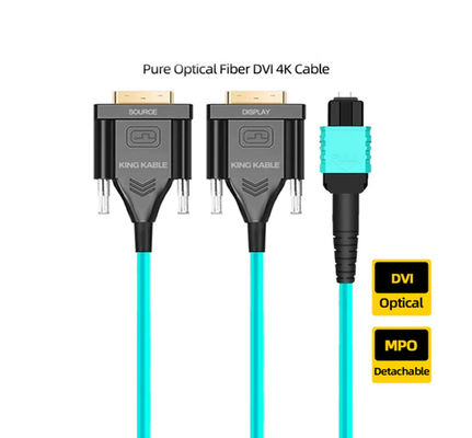 MPO Glasfaserkabel DVI Standard Signal Port kompatibel mit DP 1.4 Protokoll unterstützt 4K Ultra HD Video System