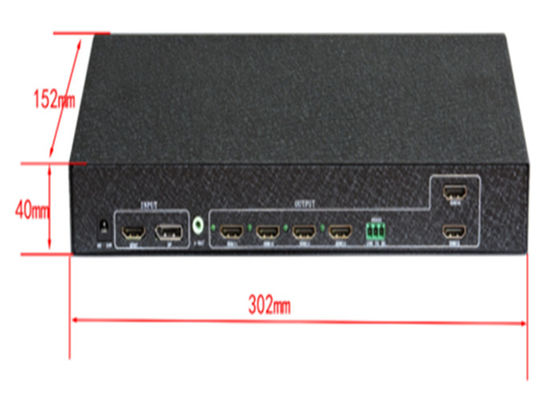 6 Kanal Video Wandsteuerung 2x3 3x2 mit RS232 Steuerung für 6 TV Splicing