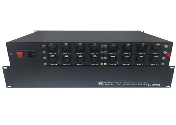 8-Kanal-6-Kanal-Audio-Glasfaser-Audio-Extender mit 1 HE-Gehäuse
