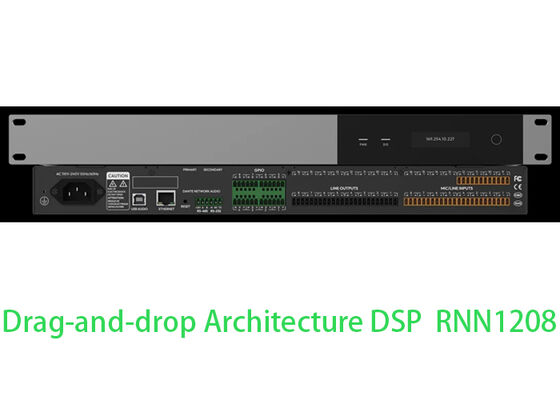 DSP-Audio-Prozessor 12x8 DSP-Prozessor Konferenz-DSP-Prozessor | Einfache Drag-and-Drop-Einrichtung