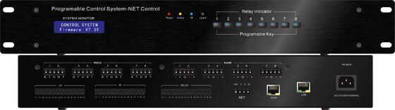 Programmierbarer AV-Steuerungsprozessor mit 8 RS-232-Ports, 8 IR-Kanälen und 16 gleichzeitigen Clients für zentralisierte Automatisierung