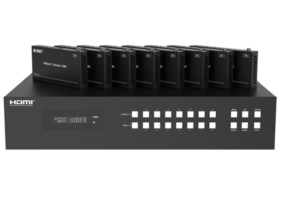 VINCAN 8x8 HDBaseT HDMI Matrix Switcher mit 4K604:44 Video und PoC für professionelle AV-Installationen