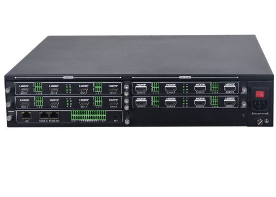 8x8 Modularer HDMI-Videowall-Prozessor 4K60 4:4:4 mit 16 Fenstern für Videowall-Controller