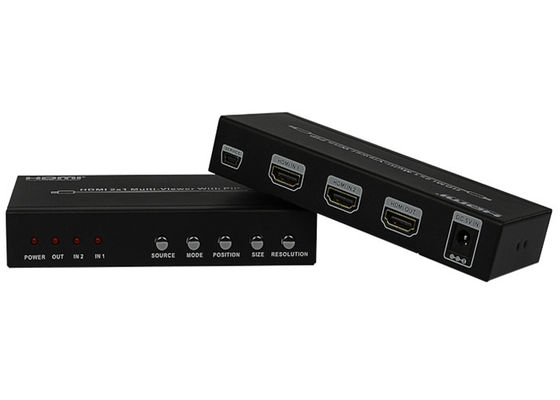 ZACKEN HDMI 2x1 MultiViewer DCs 5V 1A weibliche Art Input/Output Häfen