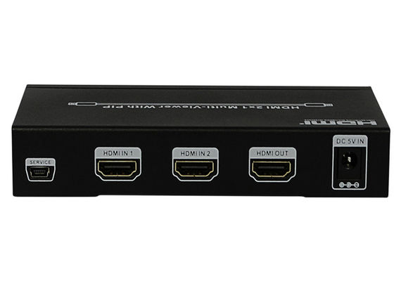 ZACKEN HDMI 2x1 MultiViewer DCs 5V 1A weibliche Art Input/Output Häfen
