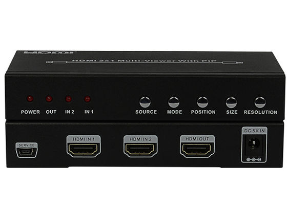 ZACKEN HDMI 2x1 MultiViewer DCs 5V 1A weibliche Art Input/Output Häfen