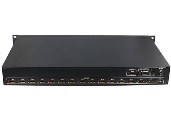 Rangierlok ESD-Schutz des Viererkabel-RS232 16x1 HDMI MultiViewer nahtloser
