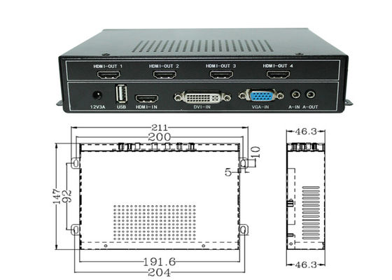 HDMI-Videowallcontroller - Multi-Screen-Display-Prozessor mit Unterstützung für 4K Ultra HD