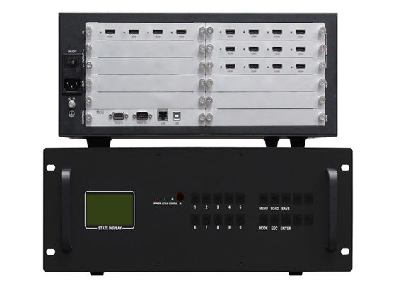 Gab umkleidender Videowand-Prüfer 2x2 4 HDMI 1080P 3.5U Ertrag 12 ein