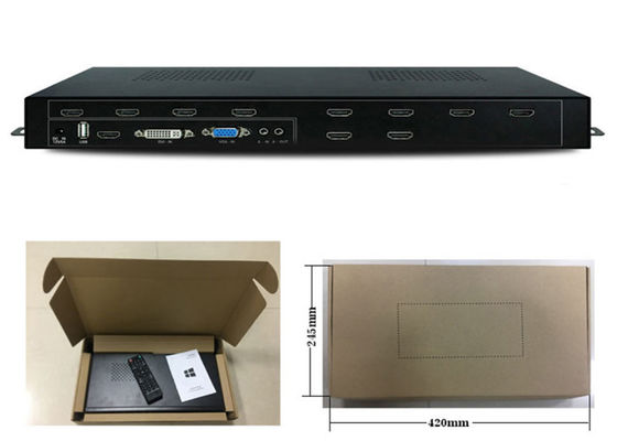 1 Teiler des Ertrages HDMI des Input 9 mit Wandfunktion 1x9 HDMI Videowand-Prüfer mit 3x3