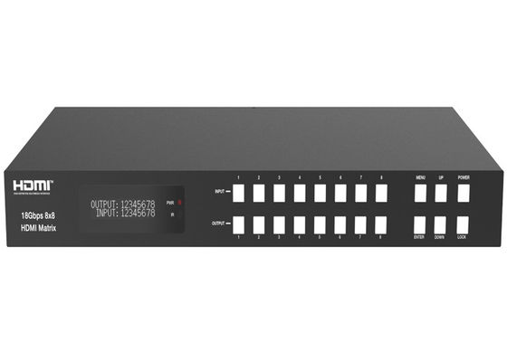 Matrix-Rangierlok BOGEN Funktions-18Gbps 8x8 HDMI mit Metalleinschließung